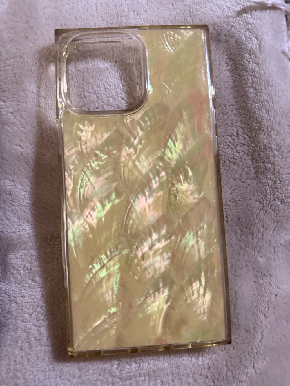 Iridescent Yellow Pearl Phone Case - FLAUNT
